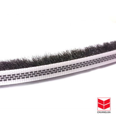 CLJ Wool Pile Sealing Non-Silicone Weather Strip Puffy Fur Untuk Auminium Pintu Dan Jendela