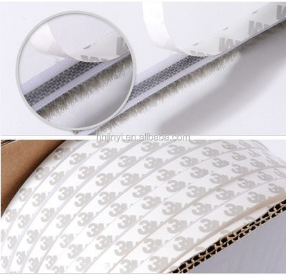 3m Backing Self-Adhesive White Weather Strip Pile untuk Pintu Modern dan Windows ISO9001 2008 Sertifikasi