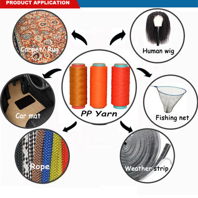 Twist CLJ Polypropylene BCF Benang Alkali Proof Anti UV Untuk Karpet Karpet Bulk