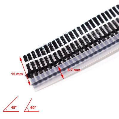 Multi Angle Tilt Screen Wool Pile Brush Seal untuk Pintu Aluminium tahan lama dan Windows Cuaca Stripping