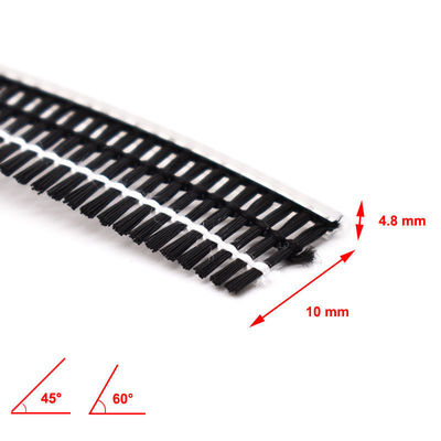 Multi Angle Tilt Screen Wool Pile Brush Seal untuk Pintu Aluminium tahan lama dan Windows Cuaca Stripping