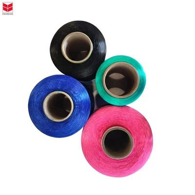 Karat tinggi 72F-130F PP Fibrillated Polypropylene Yarn tahan abrasi