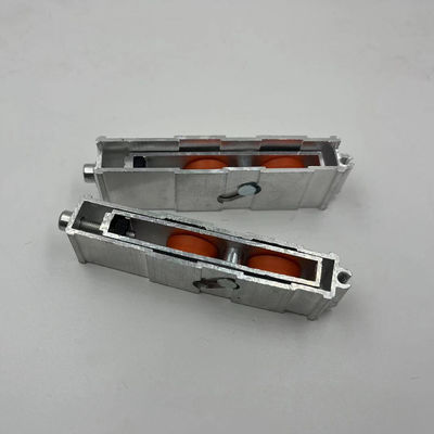 Panjang tahan lama CLJ Zinc Alloy Custom Door Window Roller Pulley Wheel Disesuaikan