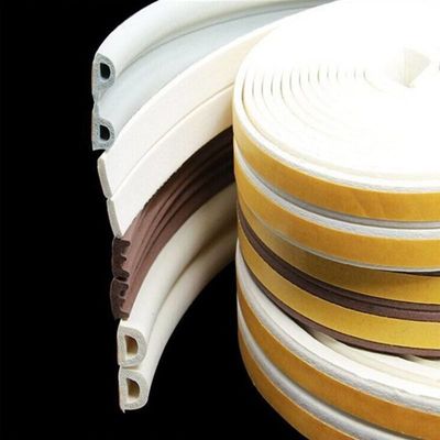 Customized D Shape Self Adhesive Rubber Seal Door Window Weather Strip untuk Apartemen Sound Isolation