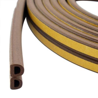 Pintu Dan Jendela Self Adhesive EPDM Sponge Rubber Sealing Strip dalam warna dengan Tinggi Tumpukan 3-25mm dan Lebar 3-50mm