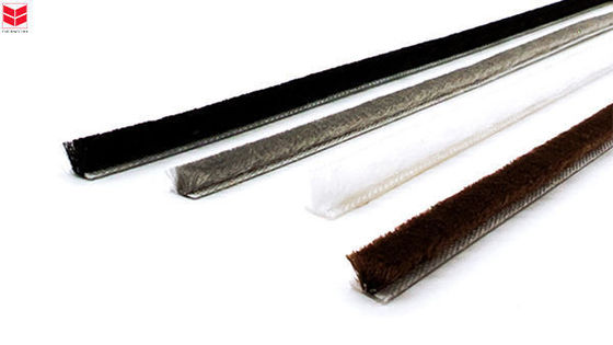 Strip Kuas Segel Jendela Pintu Geser Strip Cuaca Perekat Tumpukan Wol