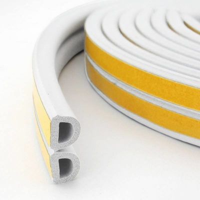 Pintu Dan Jendela Self Adhesive EPDM Sponge Rubber Sealing Strip dalam warna dengan Tinggi Tumpukan 3-25mm dan Lebar 3-50mm