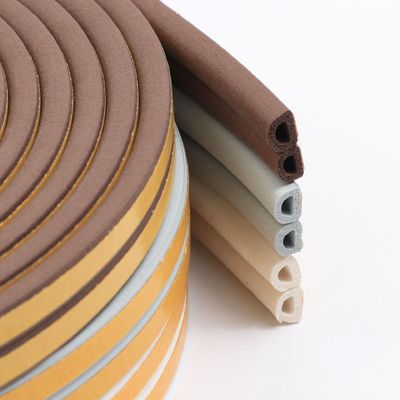 Pintu Dan Jendela Self Adhesive EPDM Sponge Rubber Sealing Strip dalam warna dengan Tinggi Tumpukan 3-25mm dan Lebar 3-50mm
