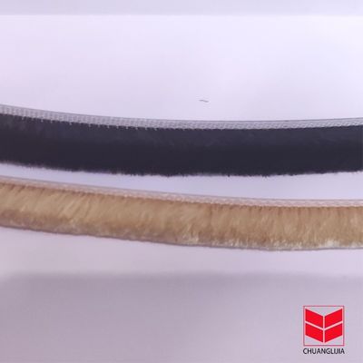 CLJ Aluminium Alloy Pintu Frame Sisi Cuaca Stripping Brush untuk Apartemen Tumpukan Tinggi 3-25mm Lebar 3-50mm