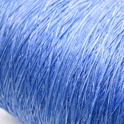 2000d benang poliester warna putih alami yang diputar untuk tali yang kuat dan tahan lama