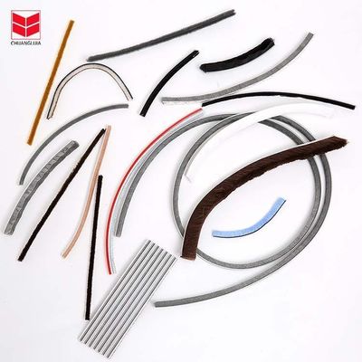 Apartemen CLJ Hair Brush Cuaca Stripping Untuk Jendela Di Bawah Pintu Jamb Outdoor Automotive Seal Strip Hitam