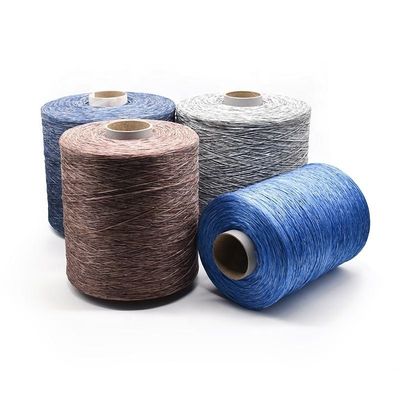 Denier 900D 1000D 2000D 5000D RING SPUN Pp benang diwarnai biru kantong jahit tekstil sepatu benang campuran untuk tekstil