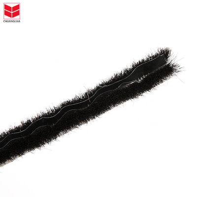 PP Fin Aluminium Windows dan Pintu Cuaca Strip Brush Seal untuk Apartemen Tumpukan Tinggi 3-25mm / lebar 3-50mm