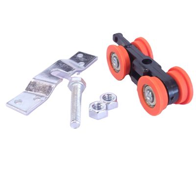 Custom dan Silent Sliding Door Rollers Fittings Furnitur Kekuatan Tinggi