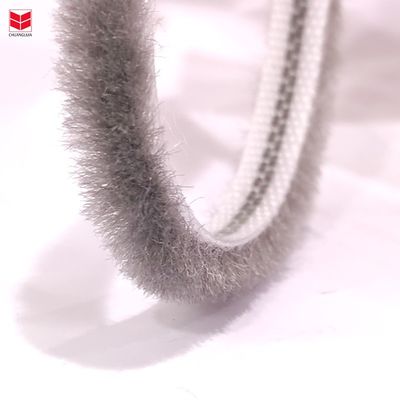 CLJ Wool Pile Sealing Non-Silicone Weather Strip Puffy Fur Untuk Auminium Pintu Dan Jendela