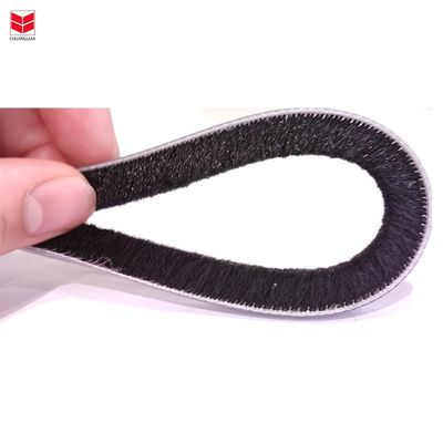 CLJ Woven Brush Seal Wool Pile Weather Strip Untuk Pet Door Seal Dengan Apartemen Berkulit Lurus
