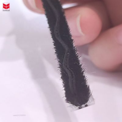 Aluminium Pintu Dan Jendela Wool Pile Weather Strip Dengan Non-Woven Fin Resistance Noise
