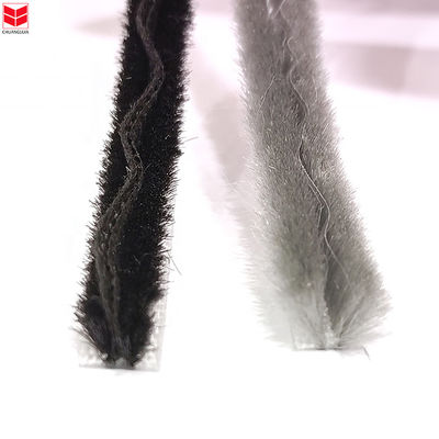 Aluminium Pintu Dan Jendela Wool Pile Weather Strip Dengan Non-Woven Fin Resistance Noise