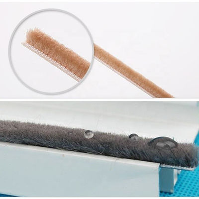 Waterproof Silicone Wool Pile Strip Cuaca Sealing Strip untuk Pintu dan Windows Fungsi