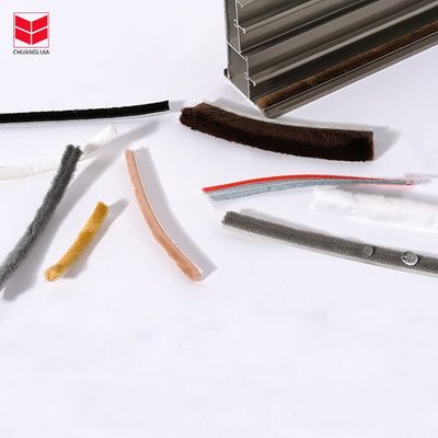 Waterproof Silicone Wool Pile Strip Cuaca Sealing Strip untuk Pintu dan Windows Fungsi