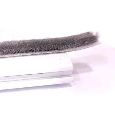 CLJ Aluminium Sliding Window Weather Strip Silicone Wool Pile Seal Strip Untuk Pintu Kaca Pile Tinggi 3-25mm / Lebar 3-50mm