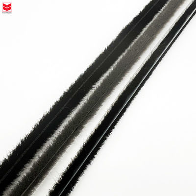 Hitam/abu/cokelat/putih/lainnya Woll Pile Weather Strip untuk Aluminium PVC 100% PP Material dan beberapa pilihan warna