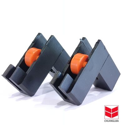 Aluminium Aksesoris Pintu Jendela Roller Plastik Geser dengan Desain Modern