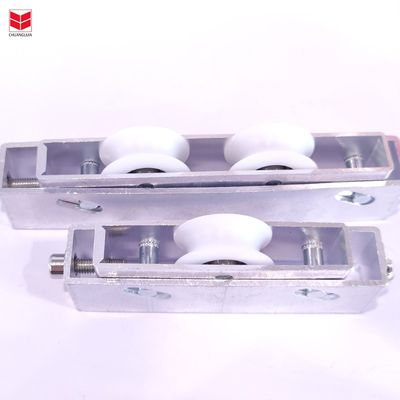 Aluminium Double Sliding Window Door Bottom Rollers Dengan Plastik Housing Pulley Wheel