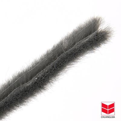 3-50mm Lebar sirip Wool Pile Window Woven Seal Strip Brush Pile Weather Strip dengan ketinggian tumpukan 3-25mm dan desain modern