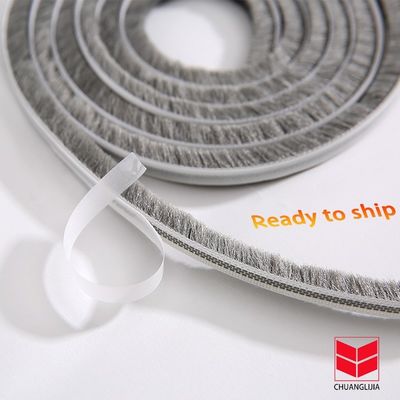 Tinggi tumpukan 3-25mm dan lebar 3-50mm Pita cuaca plastik tahan air untuk jendela dan pintu dalam HITAM/GRAY/BRAUN/WITH/OTHER