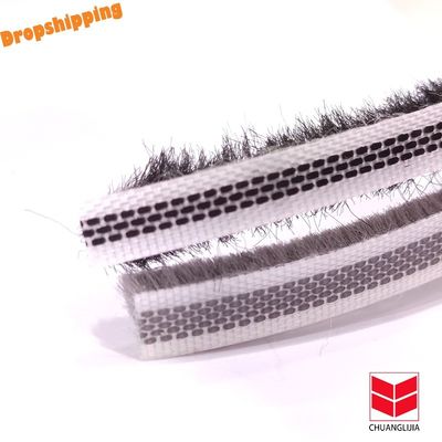Tinggi tumpukan 3-25mm dan lebar 3-50mm Pita cuaca plastik tahan air untuk jendela dan pintu dalam HITAM/GRAY/BRAUN/WITH/OTHER