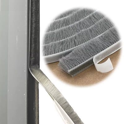 100% PP Pintu dan Jendela Aluminium Self-Adhesive Wool Pile Weather Strip untuk Perbaikan Ketahanan Cuaca