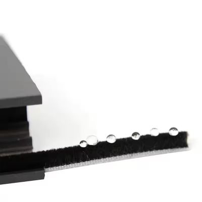 Modern Desain Apartemen Door Brush Weatherstripping Grey Silicon Wool Pile 7*6mm Ukuran Antidust Window Seal Strip Serbaguna