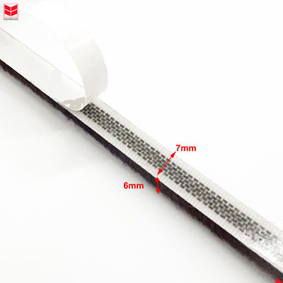 Strip Cuaca Pile tahan angin untuk Pintu dan Jendela Gap Self Adhesive Silikon 3-25mm Tinggi Tumpukan 3-50mm Lebar Opposite