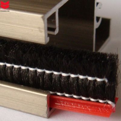 Jaringan anti serangga untuk jendela Peti sikat strip cuaca di HITAM/GRAY/BRAWN/WHITE/LAIN COLOR dan ISO9001 2008 Sertifikasi