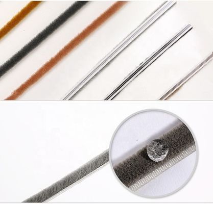 100% PP Waterproof Pile Weather Strip untuk Pintu dan Jendela Aluminium Ramah Lingkungan