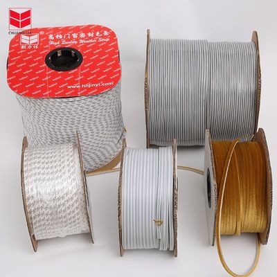 ISO9001 2008 Bersertifikat Strip Sliding Pintu Dan Jendela Wol Pile Strip Cuaca Untuk Jendela Kayu Dengan Tinggi Pile 3-25mm