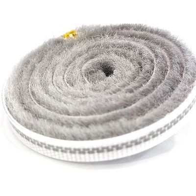ISO9001 2008 Bersertifikat Strip Sliding Pintu Dan Jendela Wol Pile Strip Cuaca Untuk Jendela Kayu Dengan Tinggi Pile 3-25mm
