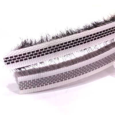 Sealing Silicification Woven Brush Wool Pile Weather Strip Brush Door Window Seal Strip dengan dan Sertifikat ISO9001 2008