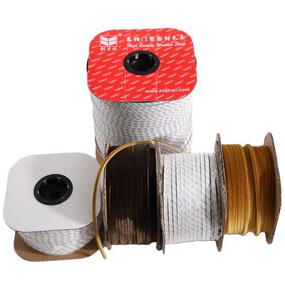 Waterproof Windproof Wool Pile Sealing Tape Straight Pile Aluminium Profile Brush untuk Pintu dan Jendela Perlindungan Cuaca
