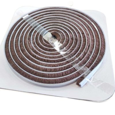 Waterproof Windproof Wool Pile Sealing Tape Straight Pile Aluminium Profile Brush untuk Pintu dan Jendela Perlindungan Cuaca