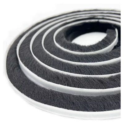 Aluminium Pintu dan Aksesoris Jendela Wol Pile Strip Cuaca untuk Penutup yang Ditingkatkan Hitam/GRAY/BRAWN/WITHE/warna LAIN