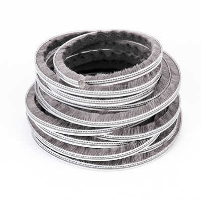 CLJ Aluminium Pintu Jendela Woll Pile Brush Cuaca Striping dengan Fin Dust Protector Hitam/GRAY/BRAWN/WITH/OTHER 100% PP