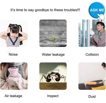 Desain Modern Dustproof Windproof Tumpukan Strip Cuaca untuk Pintu dan Jendela Perbaikan Mudah