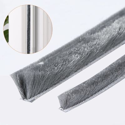 PP Wool Pile Weather Strip Brush untuk Pintu Geser dalam Hitam/Grey/Brown/White/warna lainnya